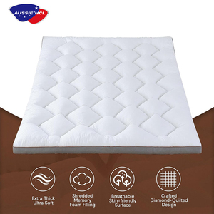 Couvre-matelas doux et <span class=keywords><strong>moelleux</strong></span> Protège-matelas pliable <span class=keywords><strong>Surmatelas</strong></span> en mousse à mémoire de forme pour hôtel à la maison - Product Image 4