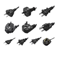 Maßgefertigtes 2/3-adriges Netzkabel mit IEC-BS-Stecker C15/C17, PVC EU/US/UK/AU Standard Großhandel Stromkabel für Haushaltsgeräte