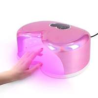 Lampe à ongles UV-LED 96W en forme de cœur, design élégant pour Noël, séchage rapide pour manucure professionnelle, brevetée sur le marché