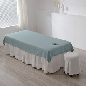 Nouvelle collection 2026 Ensemble <span class=keywords><strong>de</strong></span> draps <span class=keywords><strong>de</strong></span> table en coton mélangé blanc - Product Image 4