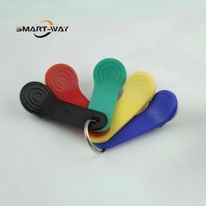 ปุ่มกด iButton Card TM เข้ากันได้กับ DS1990A-F5สแตนเลสพร้อมที่ยึดหลายสีเพื่อควบคุมการเข้าถึง - Product Image 1