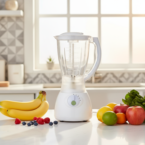 Blender portable JIZYA, capacité de 1,5 L, 4 lames, 3 vitesses, commande par bouton, 200 W, multifonctionnel, utilisation domestique, mixeur à fruits - Product Image 4