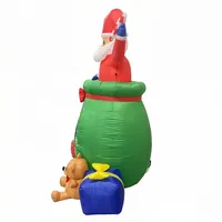 Calendrier de l'Avent gonflable de Noël avec boîtes cadeaux et éclairage LED pour décoration extérieure de jardin