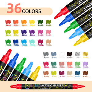 36-<span class=keywords><strong>Color</strong></span> DIY boyama kalıcı su geçirmez ince uçlu akrilik boya sanat yaratıcılığı için Marker kalem seti fabrika fiyat - Product Image 6