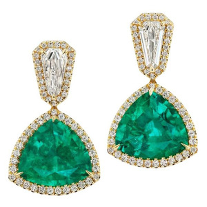 Emerald Tragus Piercing Jewelry <span class=keywords><strong>orecchini</strong></span> Vintage con smeraldo <span class=keywords><strong>orecchini</strong></span> in <span class=keywords><strong>argento</strong></span> Sterling con smeraldo per donna 925 - Product Image 4