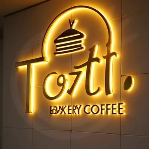 Tùy chỉnh 3D backlit <span class=keywords><strong>Led</strong></span> Logo ánh sáng dấu hiệu Hội Đồng Quản trị cửa hàng bảng hiệu quảng cáo chiếu sáng dấu hiệu ngoài trời kim loại thư dấu hiệu - Product Image 1