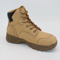 Semelle de chaussure de sécurité en cuir nubuck de vache chaussures de sécurité bottes de chaussures de sécurité