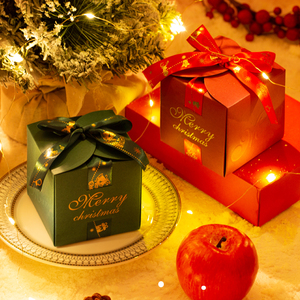 <span class=keywords><strong>Caja</strong></span> de papel para <span class=keywords><strong>dulces</strong></span>, <span class=keywords><strong>dulces</strong></span>, Chocolate, manzana, Feliz Navidad, regalo pequeño, recuerdo de explosión, venta al por mayor - Product Image 5