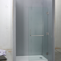 DOMO Cabine de douche sans cadre en acrylique de haute qualité avec garantie d'un an, design moderne, salle de bain haut de gamme