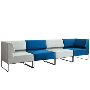 Ensemble de canapés de salle d'attente en cuir de haute qualité pour salon de beauté et clinique dentaire - Mobilier commercial de luxe modulaire et écologique - Product Image 4
