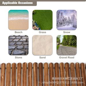 Camino de jardín de madera de 12 pulgadas o más, resistente al agua, camino decorativo para exteriores, estilo moderno y sencillo - Product Image 2