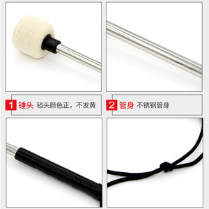 Marteau de tambour <span class=keywords><strong>en</strong></span> acier inoxydable, pièces de tambour, vente <span class=keywords><strong>en</strong></span> gros, bâton métallique - Product Image 4