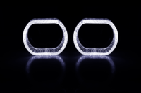 Nouveau Kit d'Anneaux LED Halo Angel Eyes 5D RGB en Cristal de 2,5/3,0 Pouces, Contrôlables par Application, Étanche IP65, Ajustement Universel, Très Populaire