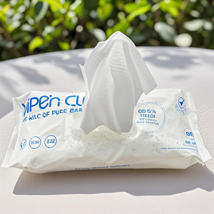 Lingettes humides pour bébé en gros, lingettes biologiques pour peaux sensibles, lingettes nettoyantes à l'eau - Product Image 1
