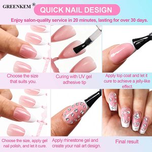 150 <span class=keywords><strong>Uñas</strong></span> Postizas Estilo Francés, <span class=keywords><strong>Uñas</strong></span> de Cobertura Completa, <span class=keywords><strong>Uñas</strong></span> Acrílicas Ovaladas, Almendradas y Cuadradas - Product Image 4