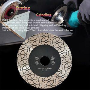 Üçgen tasarım 4.5 "115mm kesme taşlama diski elmas karo seramik porselen karo mermer taş kuvars için testere bıçağı - Product Image 4