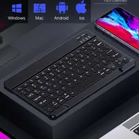 Teclado Bluetooth para Blackview Mega 3 2 1 Active 12 10 8 Pro, 78 Teclas, 10 Pulgadas, Recargable, Inalámbrico, Juego de Teclado y Ratón