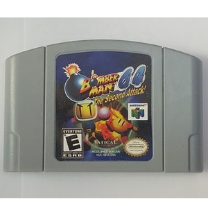 Versión de EE. UU. en idioma inglés Retro N64 Juegos en stock <span class=keywords><strong>Bomberman</strong></span> 64 the Second Attack Videojuegos - Product Image 2