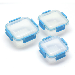 Food Storage <b>Container</b> Rectangle Transparent Clip On Lid Household Sealing Box - Product Image 3