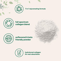 Poudre de protéines de collagène multi-sources OEM 2 livres Type I II III V X avec biotine Peptides de collagène non aromatisés Poudre céto 1lb