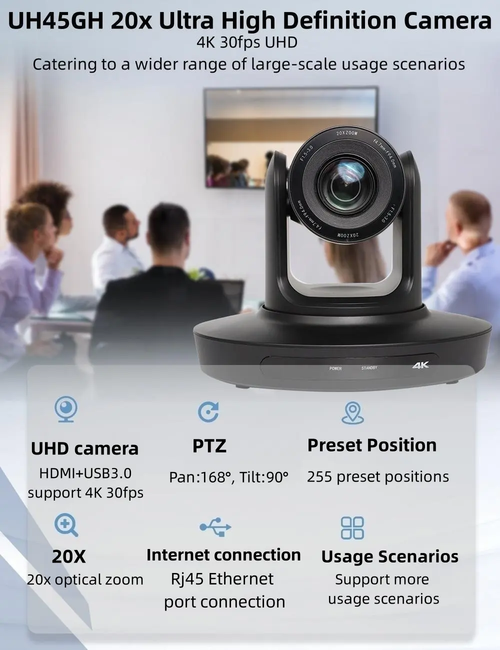 4k sdi networking devices ptz 4k ndi video conference ptz broadcast 4k camera ptz ndi uhd camera for live streaming