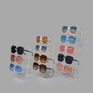 Custom Sunglasses Acrylic Display Stand Eyewear Display Rack Multi Tiers Glasses Display Holder