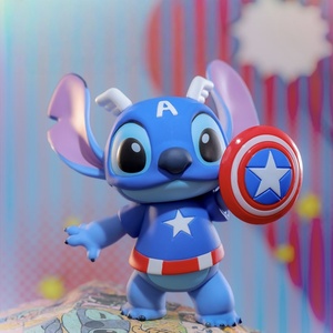 100% Original nouveauté haut jouet merveilles Stitchee série figurine en peluche pendentif <span class=keywords><strong>poupée</strong></span> aveugle boîte ornements - Product Image 4