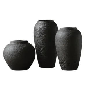 Ancient Chinese Style Creative Natural Garden Outdoor Wabi-sabi Vases Home and Garden Lifestyle Ceramic Decoration