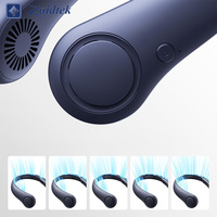 Ventilateur portable d'extérieur sans pales à suspendre au cou, avec affichage numérique, refroidisseur d'air, rechargeable par USB