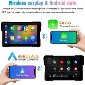 Monitor per Moto con Schermo IPS da 7 Pollici 2K+2K, DVR, GPS, Carplay Wireless, Android Auto, Impermeabile IP67, TPMS - Product Image 5