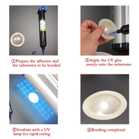 Perekat UV Curing untuk Diafragma Voice Coil Speaker Desktop, Daya Susut Rendah, Pengerasan Cepat, Lem Satu Komponen