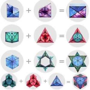 Imanes Promocionales Populares con Forma de Tierra, Cubo Mágico Infinito 3D Geométrico, Juguete Magnético para Niños, Niñas y Adultos - Product Image 5
