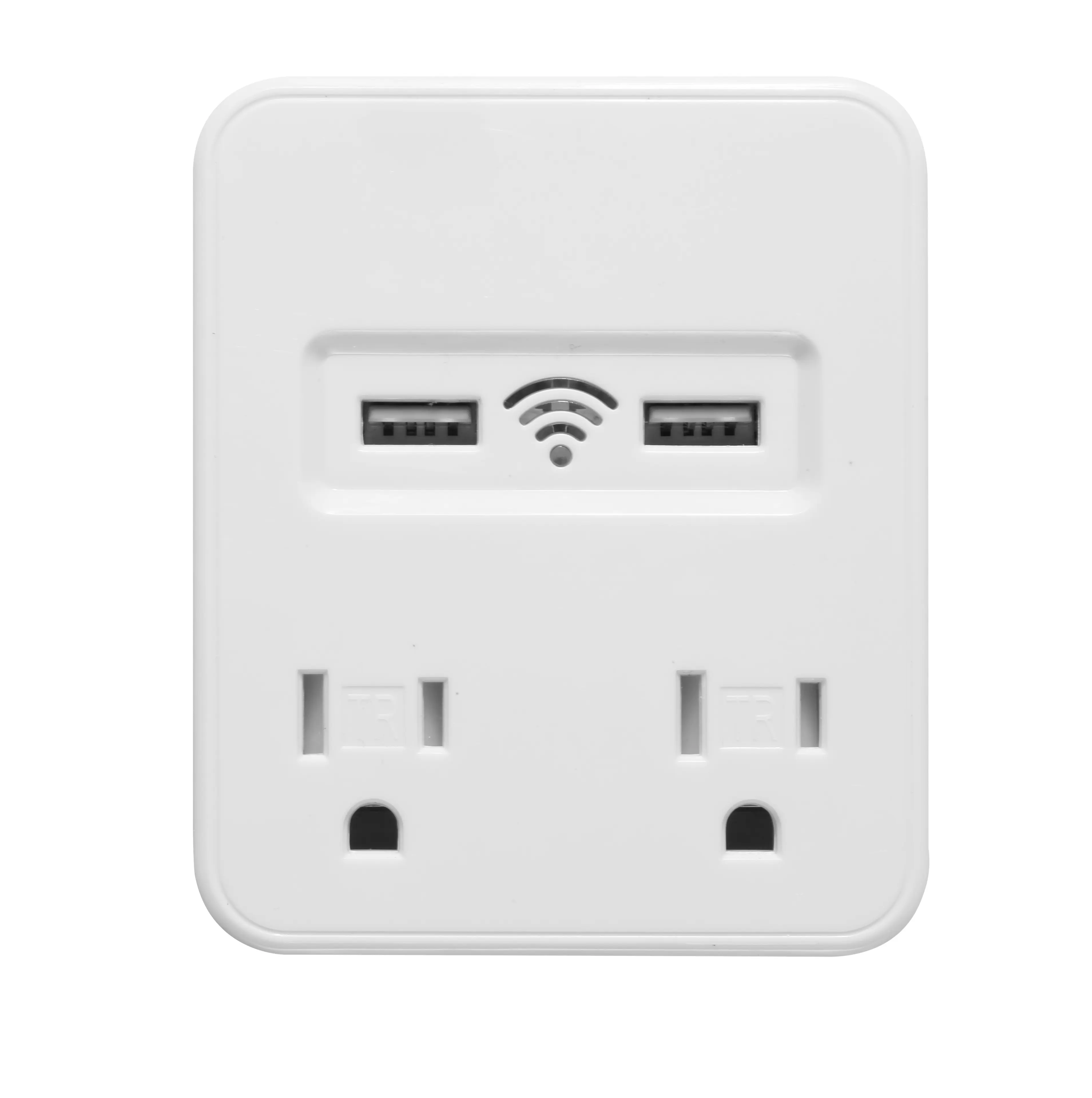 smart power usb socket wifi smart plug with 2 wall usb adapter charger