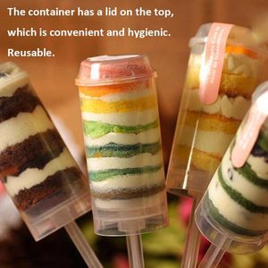 Contenedores <span class=keywords><strong>de</strong></span> plástico para helado <span class=keywords><strong>de</strong></span> gelatina con tapas y base, dispensadores <span class=keywords><strong>de</strong></span> cake pops para postres, confeti, Navidad, San Valentín - Product Image 4