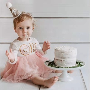 Nouvelle Couronne d'Anniversaire Personnalisée Piovan pour Bébé Fille de <span class=keywords><strong>1</strong></span> <span class=keywords><strong>An</strong></span>, Chapeau en <span class=keywords><strong>Feutre</strong></span> de Polyester Jetable Écologique, Fournitures de Fête - Product Image 3
