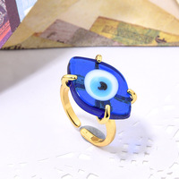 Bague de mariage bohème tendance JoJo pour femme, faite à la main, originale, en cuivre doré incrusté de verre, diamant taille princesse, réglable, plaquée or