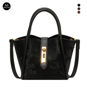 Bolso de Hombro Tipo Cubo Retro Francés Directo de Fábrica, Nueva Llegada 2025, Bolso de Mano de Mujer de Gamuza Esmerilada, Mini Bolso Cruzado de Moda - Product Image 2