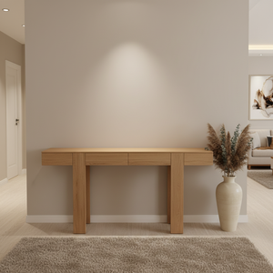 Table <span class=keywords><strong>d</strong></span>'<span class=keywords><strong>entrée</strong></span> moderne, écologique, multifonctionnelle, de haute qualité, pour salon, hôtel, facile à assembler, en MDF, certifiée BSCI-FSC, OEM - Product Image 1