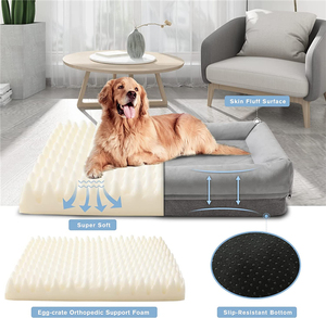 Ortopedik hafızalı köpük köpek yatağı-su geçirmez dayanıklı çıkarılabilir kapak <span class=keywords><strong>Vet</strong></span>-ağrı kesici için tavsiye edilen terapötik eklem bakım yatakları - Product Image 4