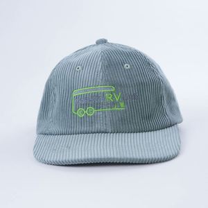 Gorras de Pana Personalizadas con Colores y Logotipo Personalizados, Gorras de Papá sin Estructura con Bordado de Logotipos, Gorra Snapback de 6 Paneles - Product Image 1