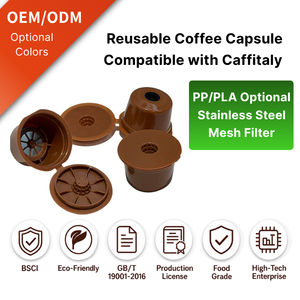 Capsula di caffè riutilizzabile, filtro in rete di acciaio inossidabile, cialda ricaricabile compatibile con la macchina <span class=keywords><strong>da</strong></span> caffè <span class=keywords><strong>Caffitaly</strong></span> - Product Image 1