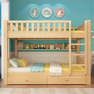 Meubles pour enfants, lit superposé pour enfants, lit superposé gain de place avec bureau en dessous ou pour les tout-petits - Product Image 1