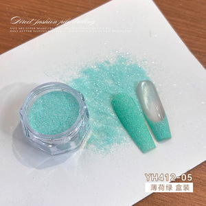 Poudre de paillettes pour ongles en forme de diamant écrasé, paillettes fines et scintillantes, décorations polyvalentes pour manucure française - Product Image 4