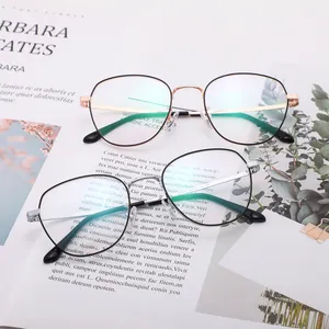 Vintage Damen Optische Brillen Rahmen Neues Design Flache Linse Brillen Trendy Frauen Optische Brille