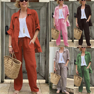 Conjunto de Camisa para <span class=keywords><strong>Mujer</strong></span>, Estilo Urbano Informal, <span class=keywords><strong>Ropa</strong></span> Femenina - Product Image 2