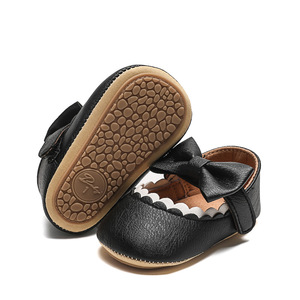 Baby neonata Soft Infant Ballerina Walker suola rigida bambini ragazze Cute Bow Toddler Ballet Flat Shoes <span class=keywords><strong>scarpe</strong></span> da principessa per bambini - Product Image 2