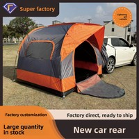 Tente de camping SUV imperméable quatre saisons à double couche pour l'extérieur avec housse de coffre double étage pour voiture