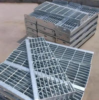 Grilles en acier galvanisé à chaud courantes, personnalisables en usine, pour marches de sol et de trappe, à prix compétitifs