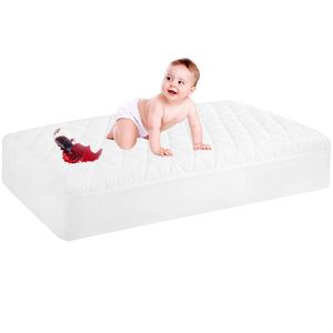 1 paquet de protège-matelas pour lit d'enfant 52 x 28 pouces - Imperméable, matelassé, extra doux, respirant, silencieux, housse ajustée pour tout-petit à poche profonde - Product Image 1