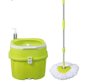 Heißer Verkauf Rotary Cleaning Mop mit Eimer 2 in 1 Haushalt Home EasyUse Boden Edelstahl Griff Mopa cubo OEM angepasst